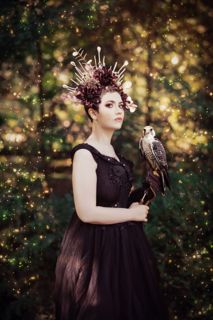 Fantasy-Shooting mit Greifvogel